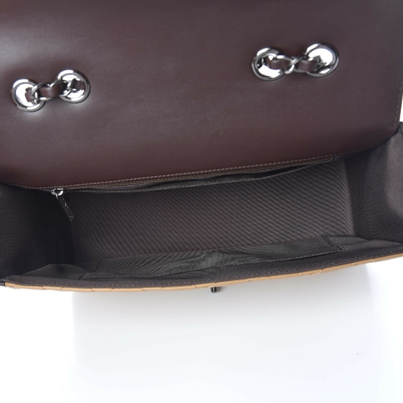 CHANEL Tan With Brown Trim & Ruthenium Metal - Picture 11 of 15